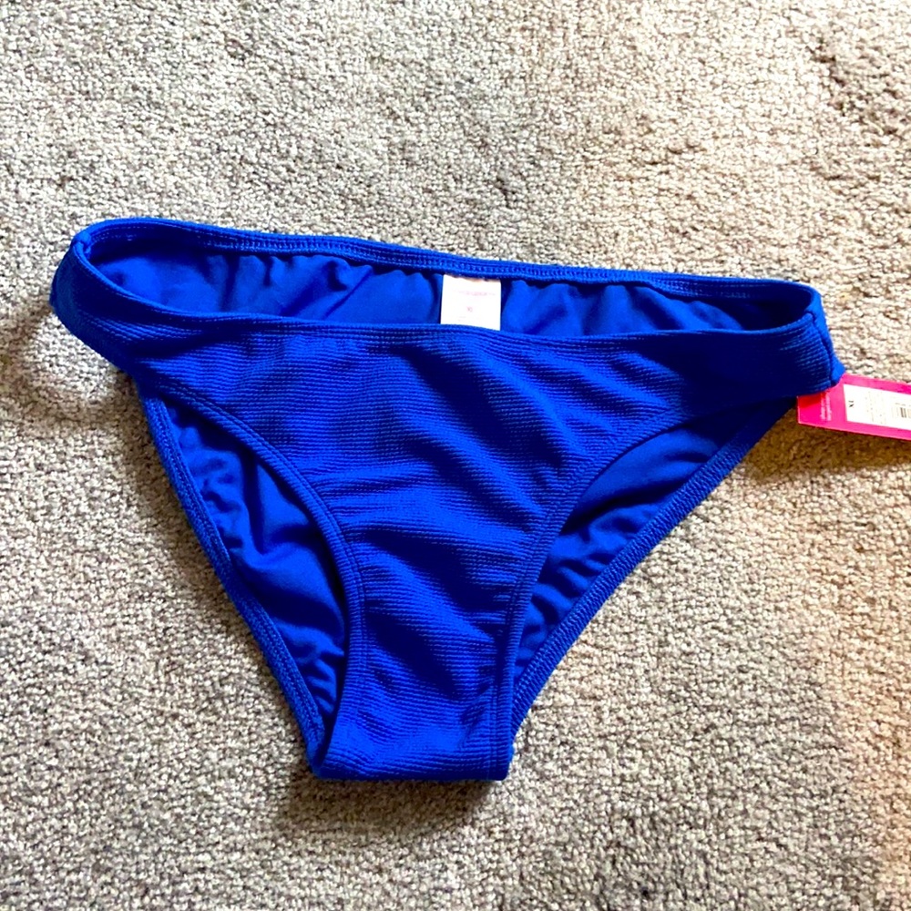 Blue bikini bottom